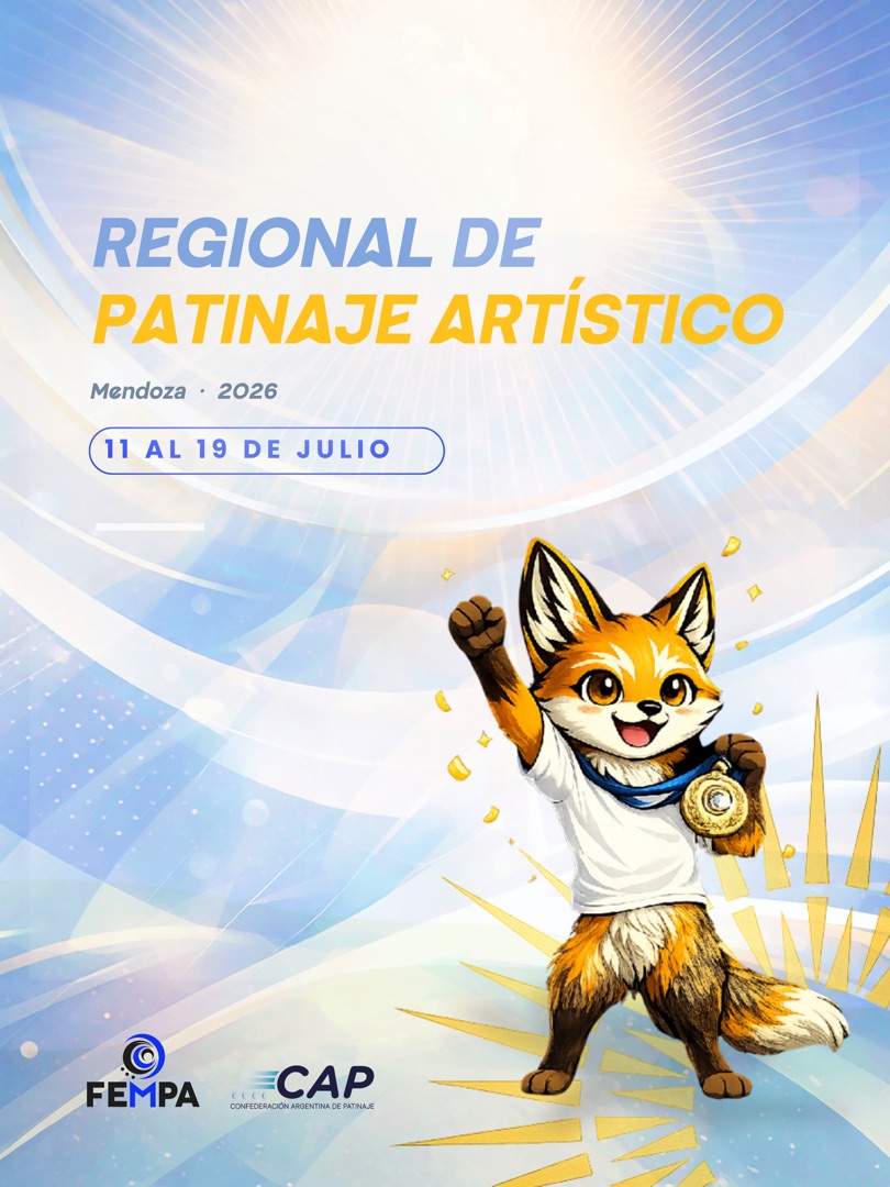 Flyer oficial del Regional de Patinaje Artístico Mendoza 2026